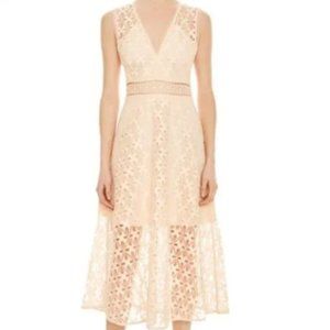 Sandro PASTEL PINK Women's Bilali Guipure Lace Dress, SIZE 38